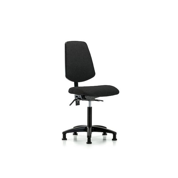 Fab Med Bench Chair,Bk,Tilt Glds,Blk, No Arms, 22" to 29" Height, Black