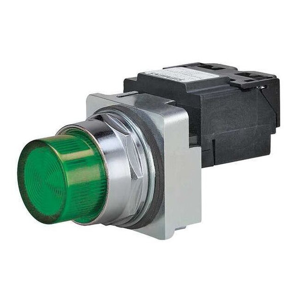 Siemens Pilot Light, Transformer, Grn, 240VAC, 30mm 52PL4H3
