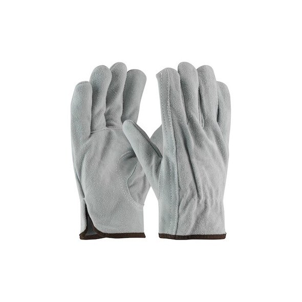 Pip Drivers Gloves, Split Cowhide, L 12 PK 69-189/L Pack of 12