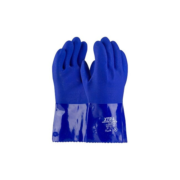 Xtratuff Chemical Resistant Gloves, PVC, M, 12 PK 58-8656/M