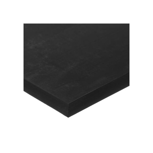 HS Neoprene Rubber Strip w Adhesive, 40A, 1/4"T x 1"W x 10 Ft L