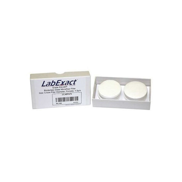 Labexact Glass Mic Filter,5.5 cm Dia,1.5 um,PK100 LSS-AH5500