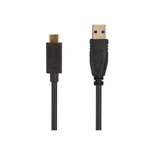 Monoprice USB Cable,6 ft Overall L.,Black 38610