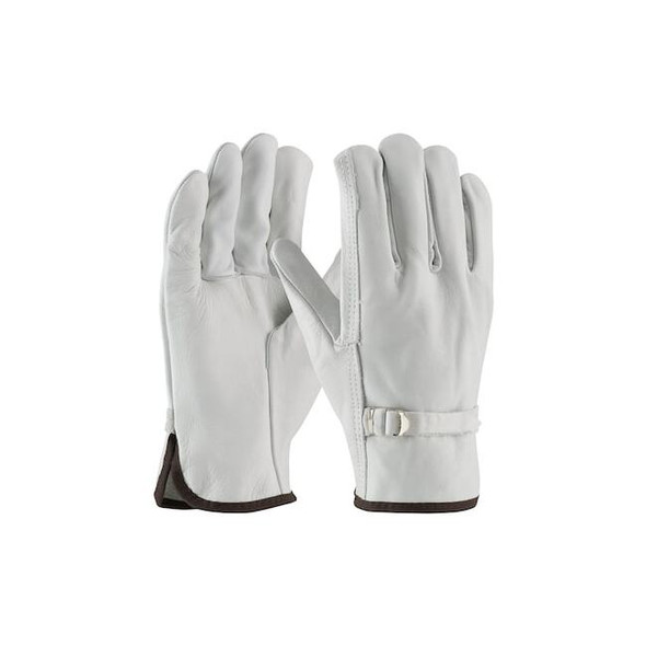 Pip Drivers Gloves, Cowhide, Straight Thumb, L 12 PK 68-153/L Pack of 12