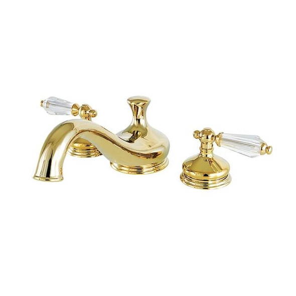 Kingston Brass KS3332WLL Roman Tub Filler with Cross Handle KS3332WLL