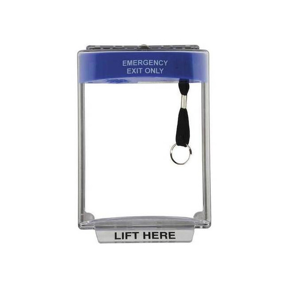 Pull Station Guard, Polycarbonate, Flush Mount, 7 1/4 in W x 10 1/4 in H x Clear
