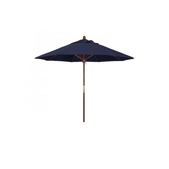 Patio Umbrella, Octagon, 97.5" H, Olefin Fabric, Navy