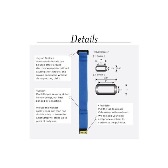 Cable Tie Strap, 36 in L, 9-3/4 in Max Bundle Dia., Violet, Nylon