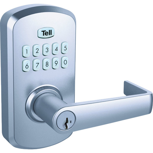 Tell Commercial Cortland Satin Chrome Electronic Keypad Lock CL103930