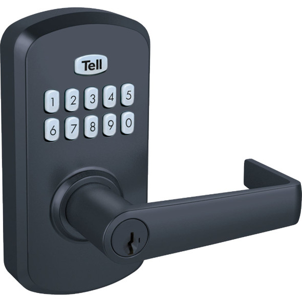 Tell Commercial Cortland Matte Black Electronic Keypad Lock CL103931
