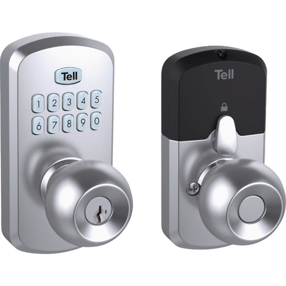 Tell Commercial Empire Satin Chrome Electronic Keypad Lock CL103955