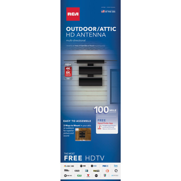 RCA HD Black Outdoor/Attic Antenna ANT950E