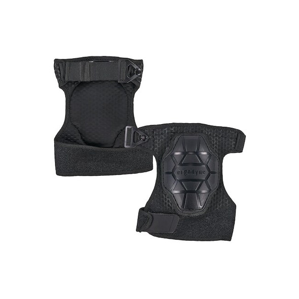 Ergodyne One Size Black Knee Pads - Non Marring 3-Layer Foam, PR 575