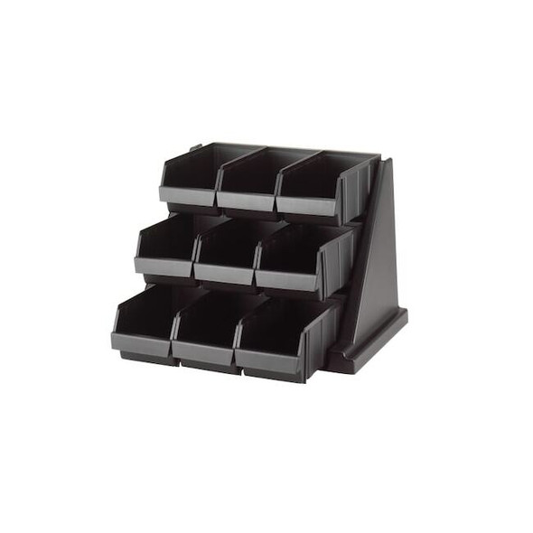 Cambro Condiment Organizer,14 1/4 in H,Black EA9RS9110