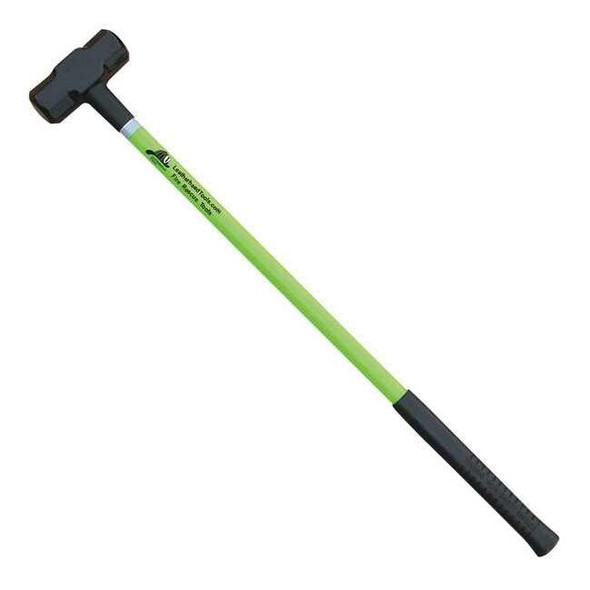 Leatherhead Tools Sledge Hammer, 36" Lime Fiberglass Handle, 8 lb. Head SLL-8-36
