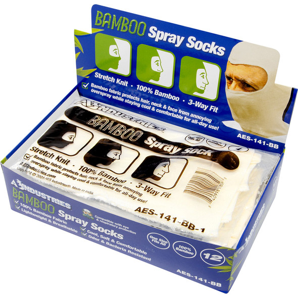 BAMBOO SPRAY HOOD/SOCK, BOX/12 141-BB
