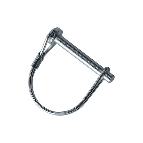 Double Wire Snap Safety Pin, 5/16 in Dia, 1-3/8 in Lg, 1-5/8 in Shank Lg, 1 PK