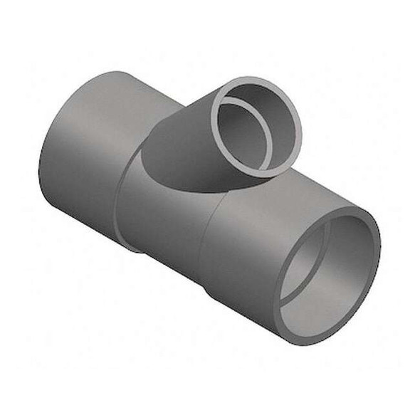 PVC Reducing Wye, Socket x Socket, 4 in x 4 in x 3 in Pipe Size