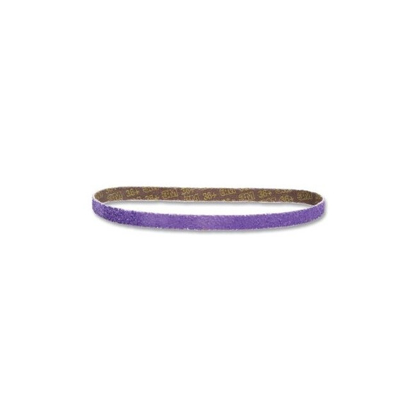 Cubitron™ II 786F File Belt, 18 in L, 1/2 in W, 36+ Grit, Purple