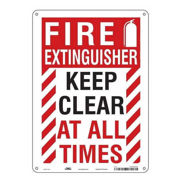 Condor Safety Sign,10" W,14" H,0.032" Thickness 470A32