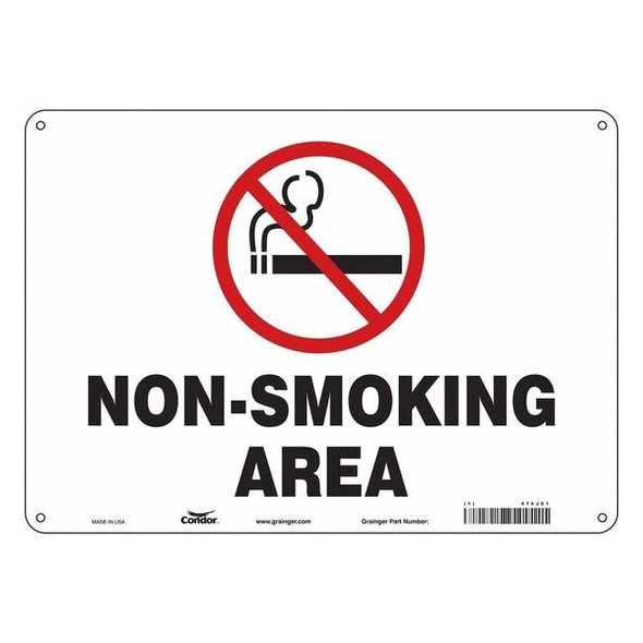 Safety Sign, 10" H, 14 in W,  Horizontal Rectangle, English, 474J61