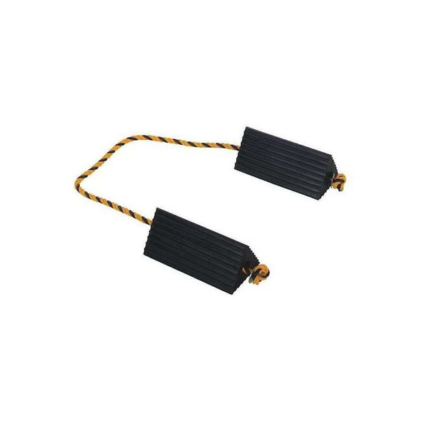 Vestil Rubber Airline Wheel Chock,Rope,5 x 10 AC-13