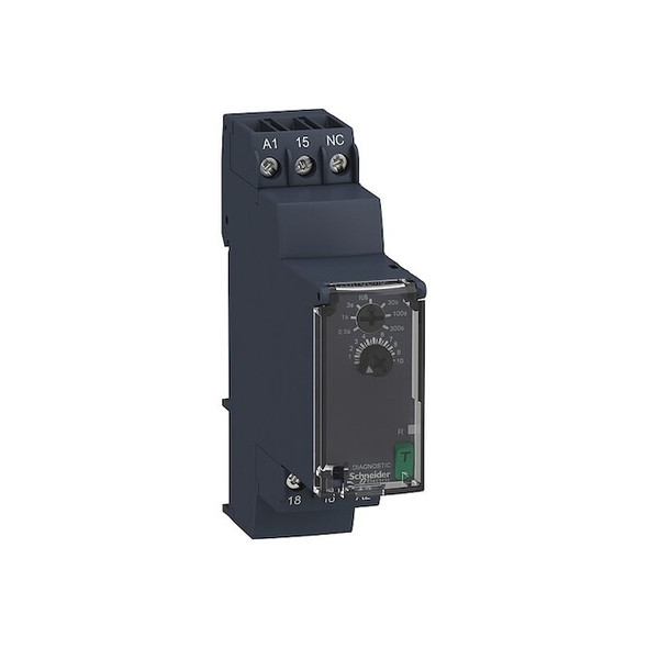 Time Delay Relay, Square, Star-Delta, 2 Functions 240V AC, SPDT