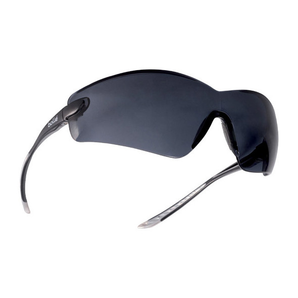 Bolle Safety Cobra Safety Glasses, Platinum Coating, Smoke Lens, 1/Each