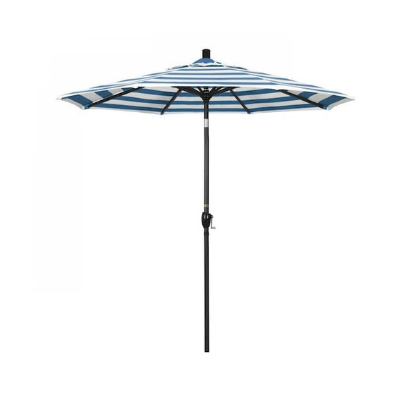 Patio Umbrella, Octagon, 95.5" H, Sunbrella Fabric, Cabana Regatta