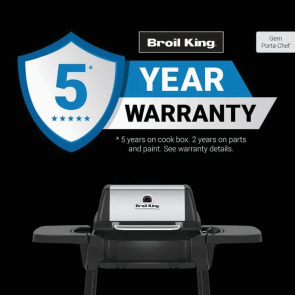 Broil King Porta-Chef 120 Black 348 Sq. In. LP Portable Gas Grill 950654 863262