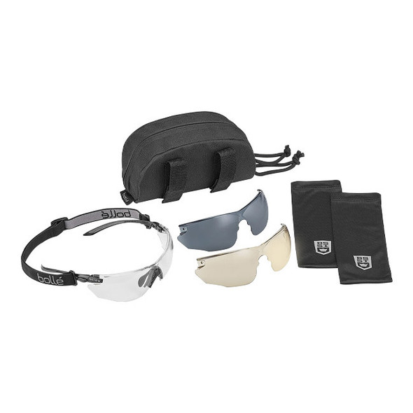 Bolle Safety Combat Ballistic Glasses Kit, 1/Each