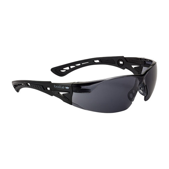 Bolle Safety Rush+ BSSI Safety Glasses, Smoke Lens, 1/Each