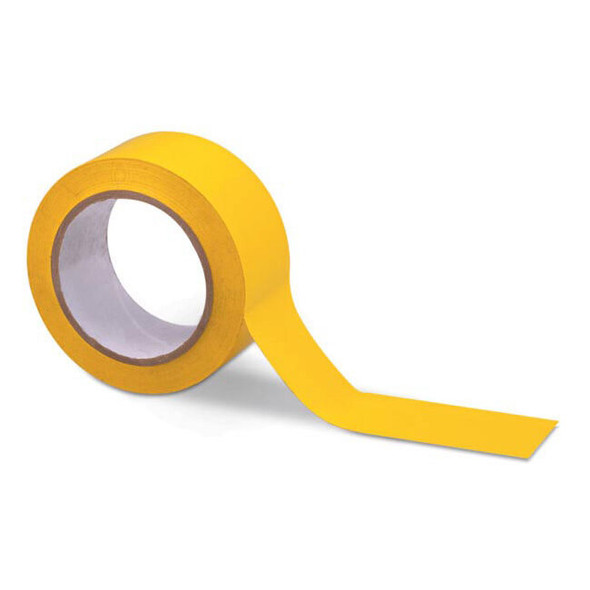 Aisle Marking Tape, 2" x 108' Roll, Yellow, 1/Each