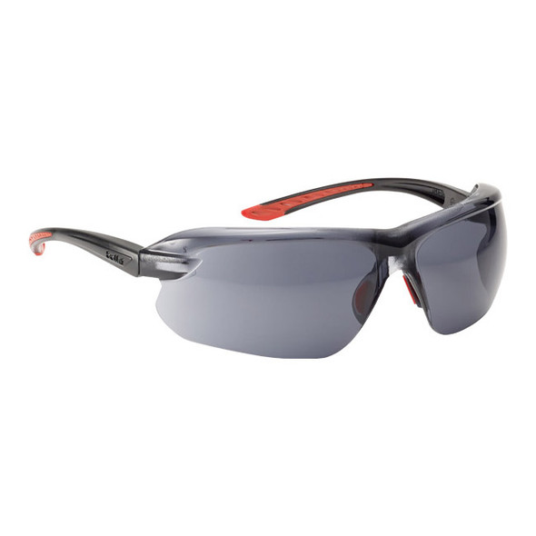 Bolle Safety Iri-S Safety Glasses, Platinum Coating, Smoke Lens, 1/Each