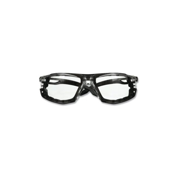 SecureFit™ 500 Series Protective Eyewear, Foam Seal, PC, Anti-Scratch, Scotchgard™ Anti-Fog, Clear Lens, Black Plastic Frame Pack of 20