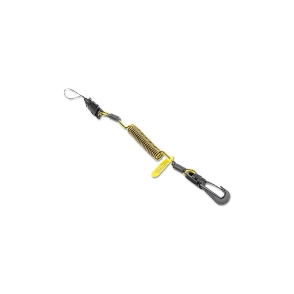 Clip2Loop Coil Tethers, 7 in, Carabiner, 2 lb Cap.