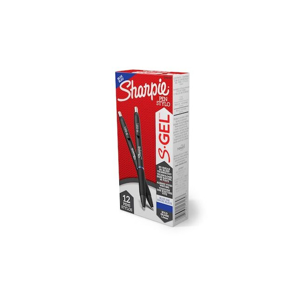 Sharpie S-Gel Pen,Bold 1.0mm,Blue,PK12 2096187
