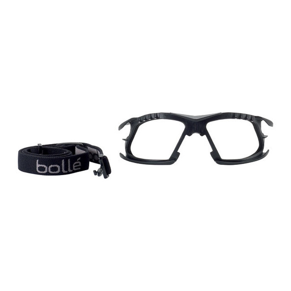 Bolle Safety Rush+ Foam & Strap Kit, Black, 1/Each