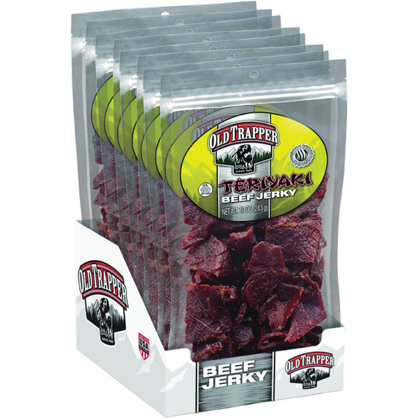 Old Trapper 10 Oz. Teriyaki Beef Jerky 22310T Pack of 8 631240