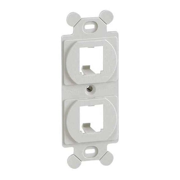 Panduit 106 Module Frame,Mini Com,2 Port,Off Wht CF1062IWY
