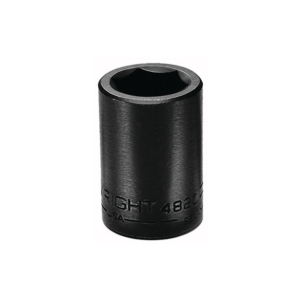 1/2" Dr. Standard Impact Sockets, 1/2 in Drive, 7/8 in, 6 Points