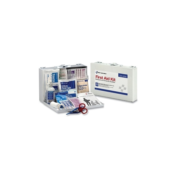 25 Person First Aid Kit, Metal Case