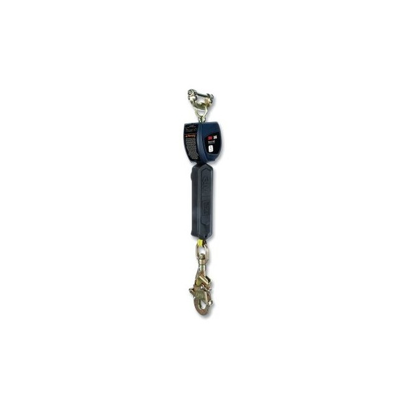 Nano-Lok™ Self Retracting Lifeline, 6 ft, Web, Carabiner Top Connector, Steel Snap Hook, 420 lb, Single Leg