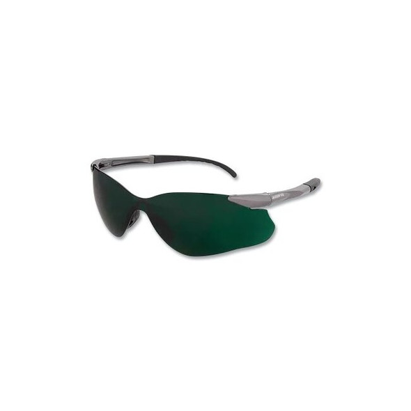 SGf Series Safety Glasses, Universal Size, IR 5.0 Lens, Gunmetal Frame, Hardcoat Anti-Scratch Pack of 12