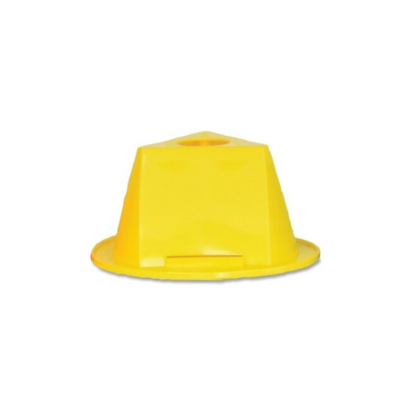 Pallet Topper, 4-1/5 in H, Polyethylene, Yellow