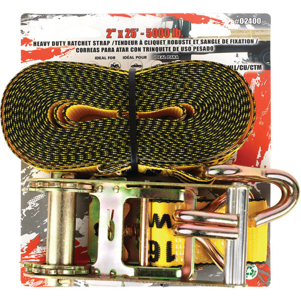 Erickson 2 In. x 25 Ft. 5000 Lb. Heavy-Duty Ratchet Strap 52400 584658