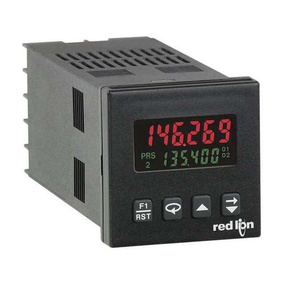 Red Lion Controls Counter,2 Line Red/Green Backlight LCD C48CD107
