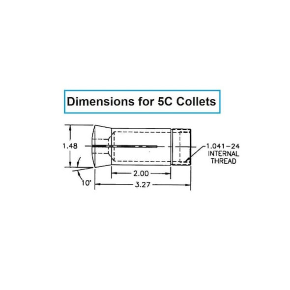 Hhip 31-64" 5C Round Collet 3900-1128