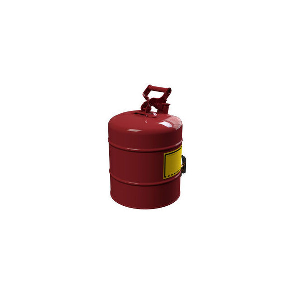Justrite 5 Gallon Safety Shelf Can with Bottom Faucet 08902 7150150