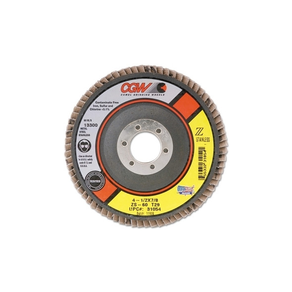 Type 1 Cut-Off Wheel, 4 in Dia, 1/16 in Thick, 5/8 in Arbor, 36 Grit Pack of 50